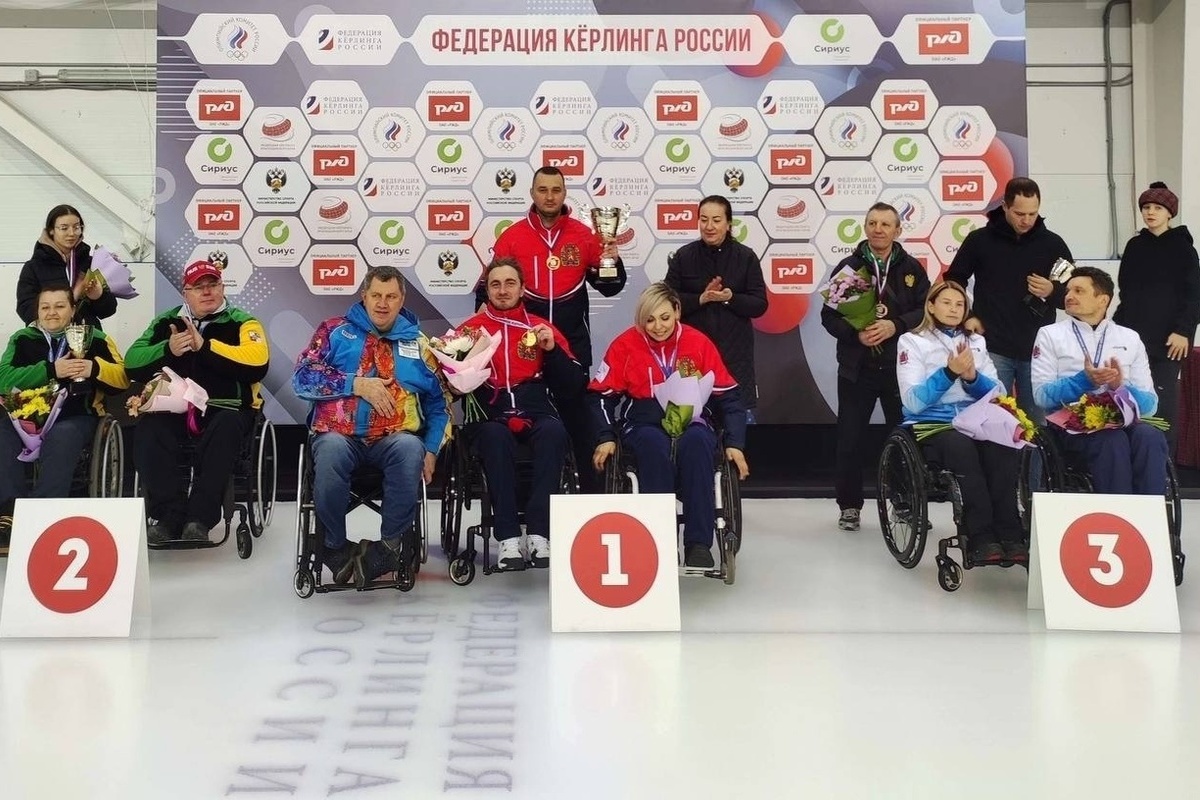 Sochi residents took second place at the Russian Wheelchair Curling Championship