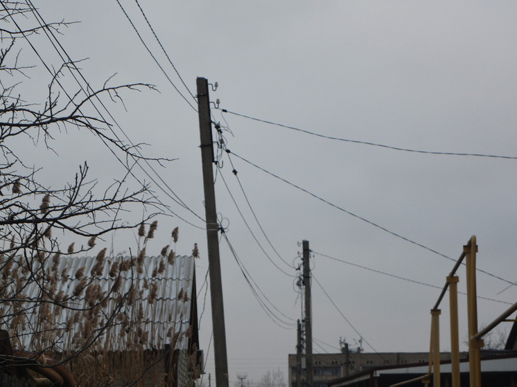 В Астраханской области из-за урагана произошло отключение электроэнергии