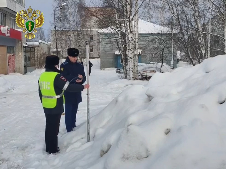 Прокуратура линейкой измеряет сугробы в Карелии