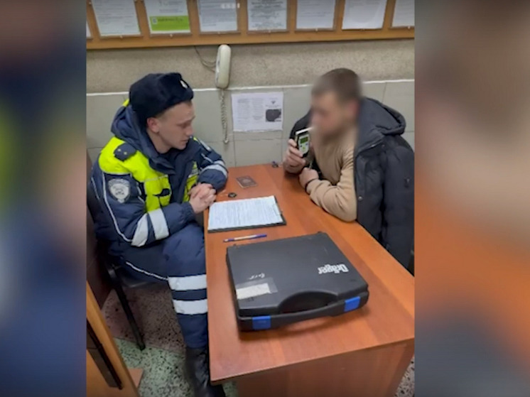 Полицейские догнали пытавшегося скрыться от них пьяного водителя