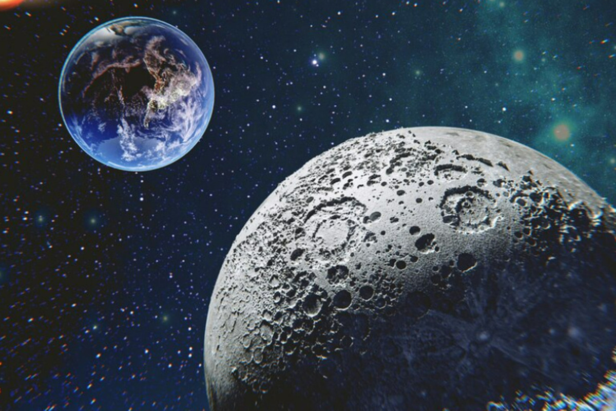 Луна в космосе. Планеты картинки. О земле и космосе. Космическое пространство. Сжатие луны