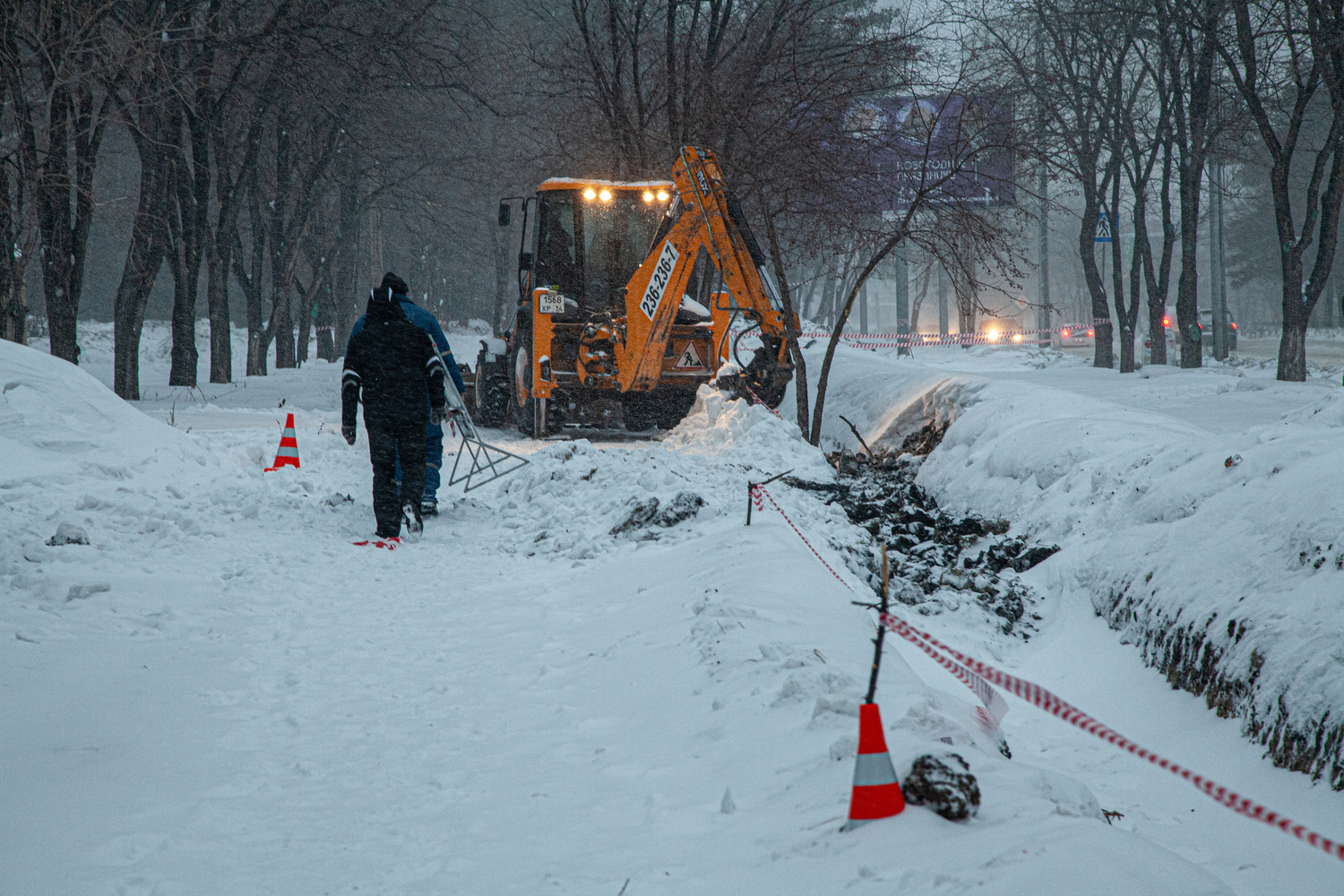 Челябинск накрыл снежный апокалипсис: кадры разбушевавшейся стихии