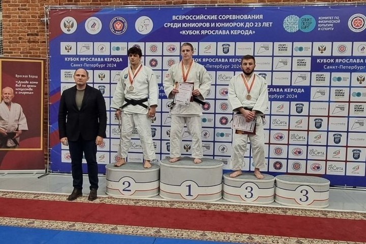 Kursk coach Egor Kondratov took gold at the All-Russian judo competition