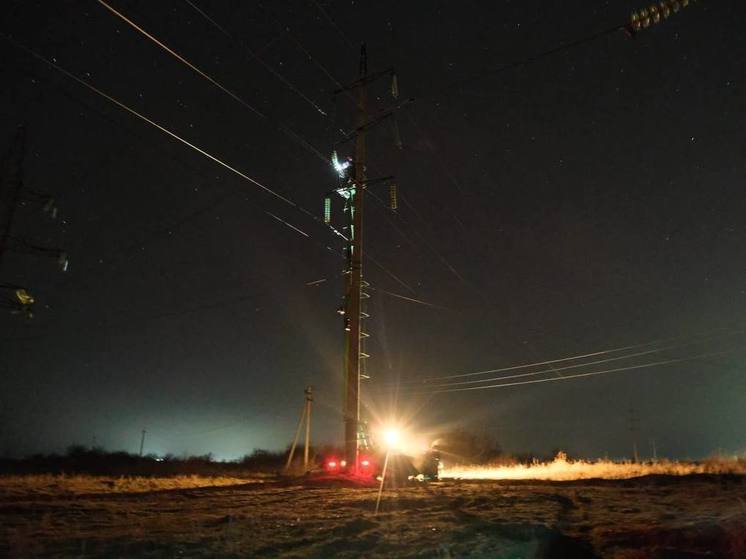 В Астраханской области полностью восстановили электроснабжение
