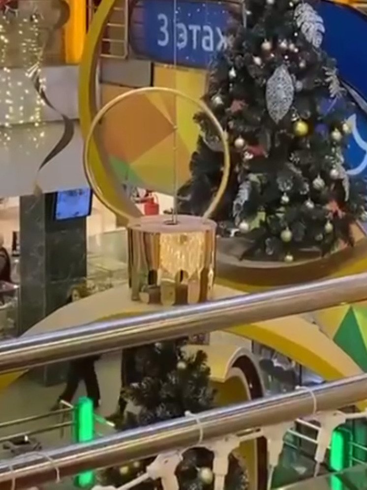 В ТЦ «Светофор» в Люберцах загорелся эскалатор