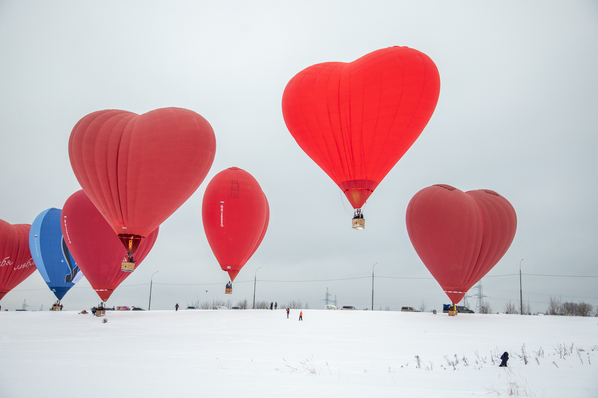 The festival of heart-shaped balloons will be held in Dmitrov