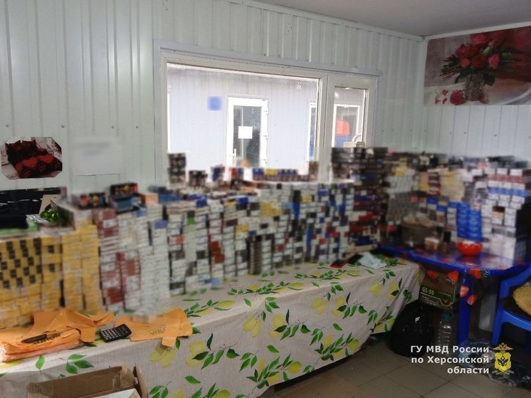 В прифронтовом округе Херсонщины изъяли нелегальную партию сигарет
