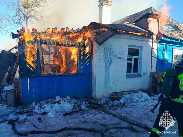 В брянском селе Супонево сгорел дом