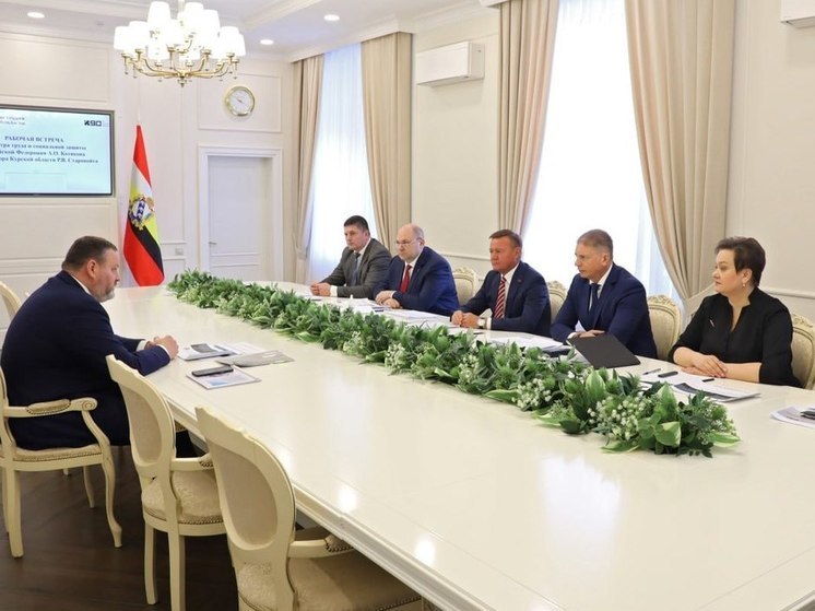 Старовойт и глава Минтруда РФ Котяков обсудили безработицу в Курской области
