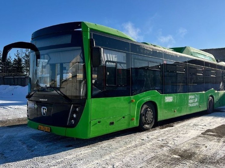 Три новых автобуса вышли на городские маршруты Пскова