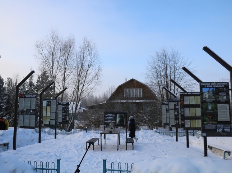 В Парфинском районе открыли уличный музей, посвященный Леониду Голикову