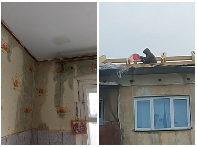 В Новосибирске жители дома на Петухова пожаловались на протекающую крышу