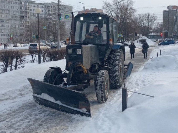 Тулу от снега после "Ольги" освобождали более 170 рабочих