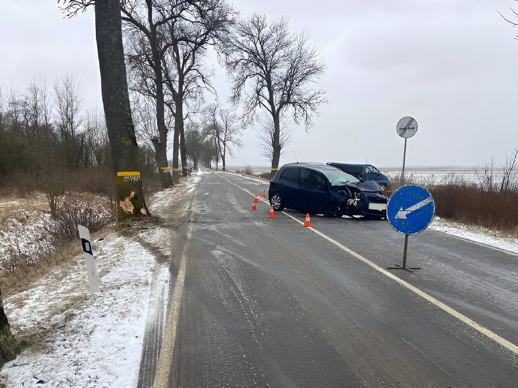 В Славском районе водитель не справилась с управлением и въехала в дерево