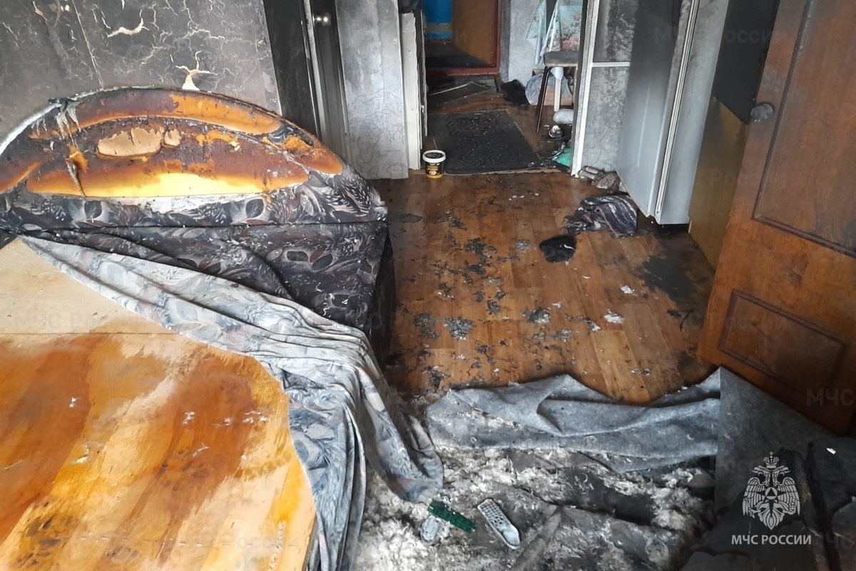 40-летний житель Волгореченска пострадал при пожаре, который сам и устроил