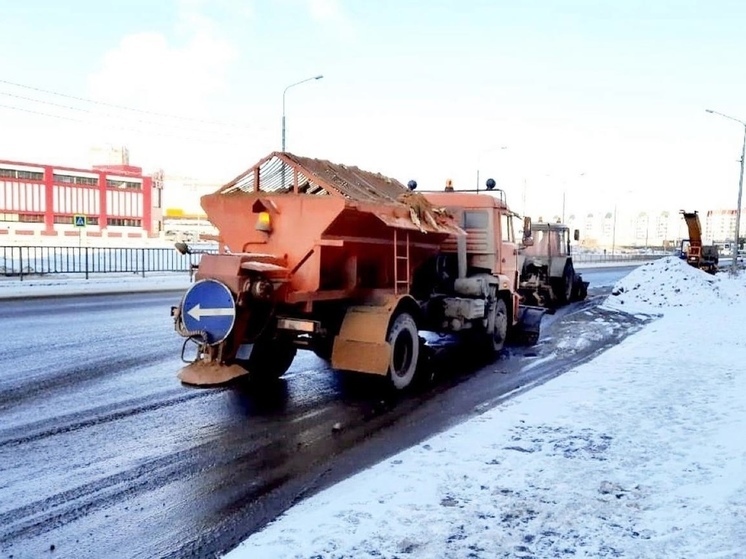 В Липецке борются с последствиями ледяного дождя