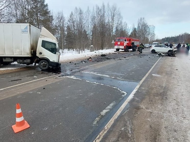 В ДТП под Кировском погиб водитель легковушки, еще одного мужчину госпитализировали