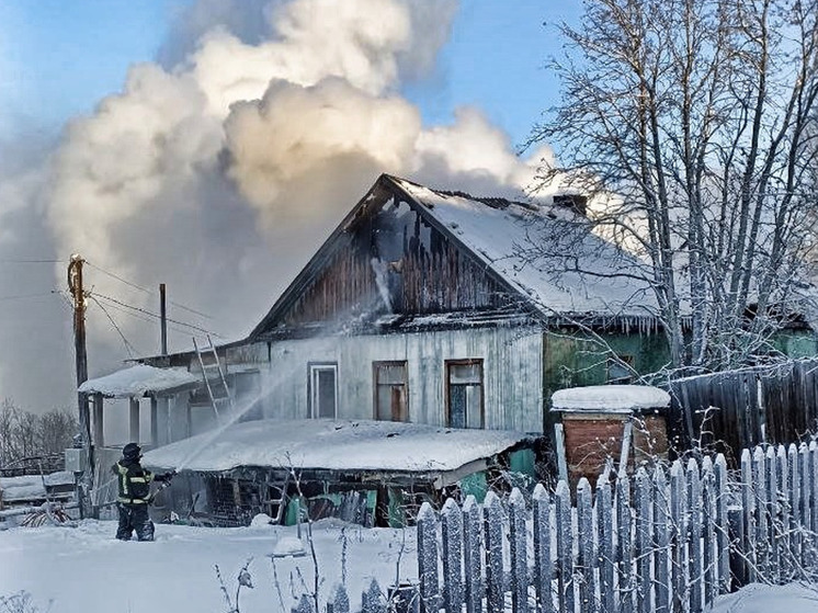 Человек пострадал при пожаре в Коле