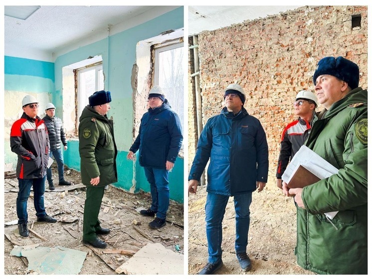 Омскую казачью кадетскую школу-интернат ремонтируют с опережением