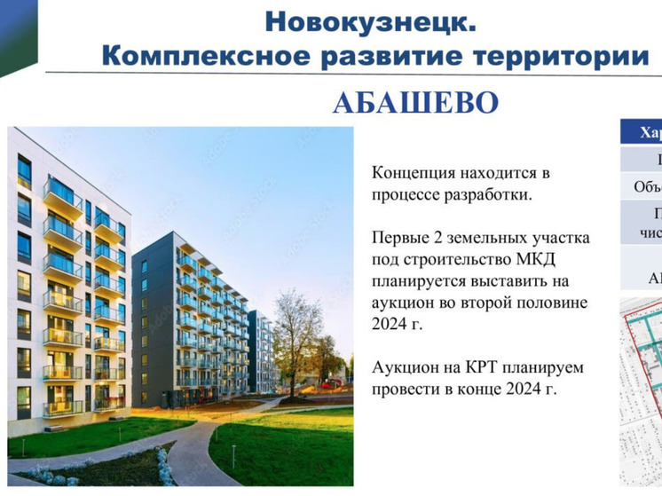 Власти рассказали, какая застройка ожидается в Новокузнецке в Абашево