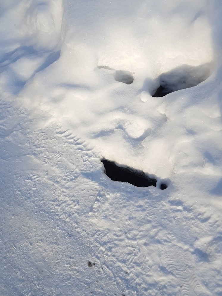 Дети в Питкяранте рискуют скатиться с горки прямо в открытый люк