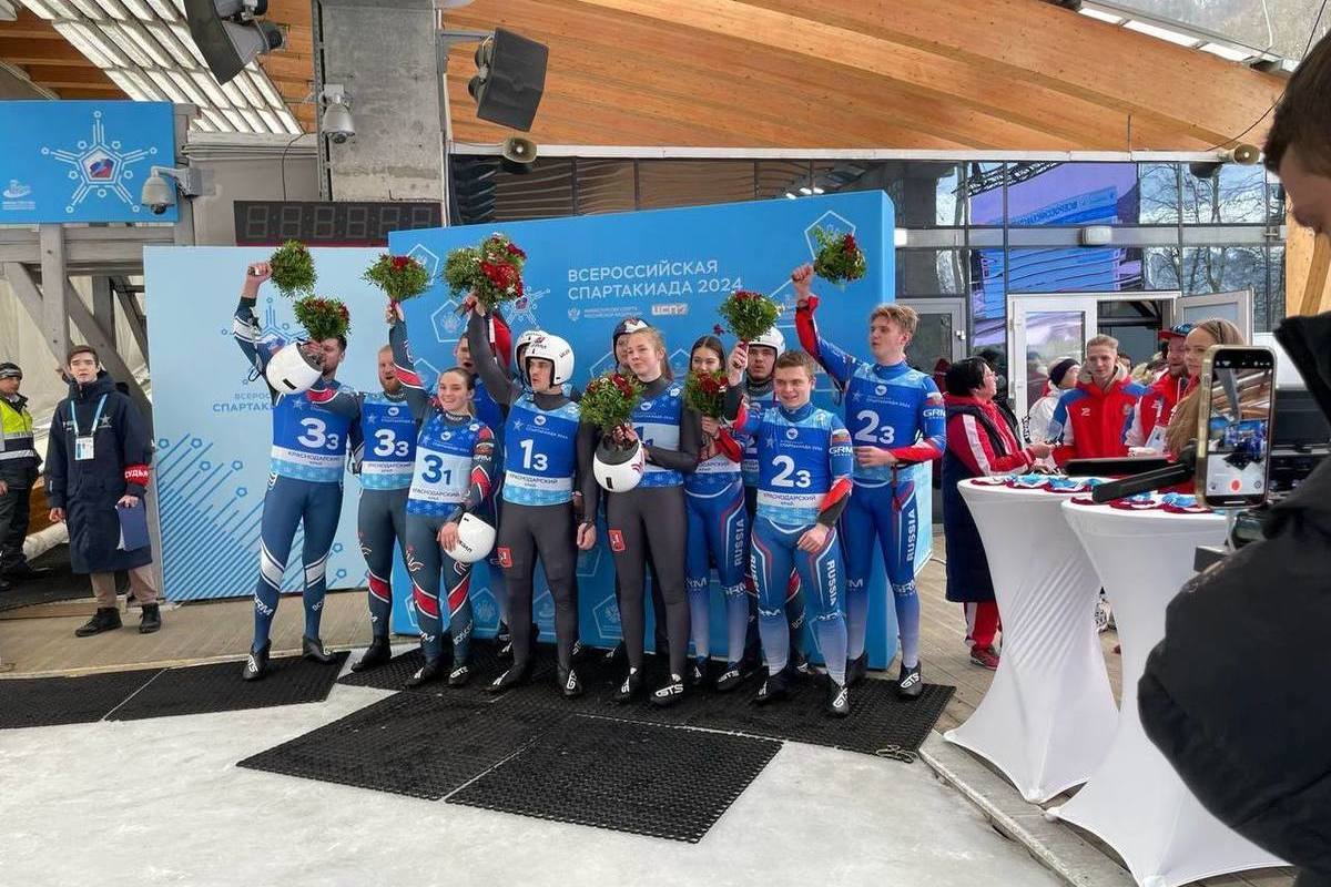 Luge athletes from the Moscow region won 3 more medals at the Spartakiad in Sochi