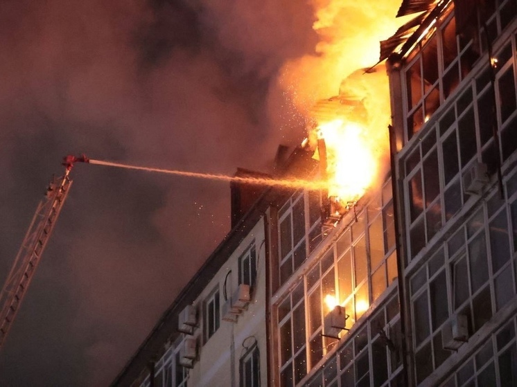 В Анапе возбудили уголовное дело по факту пожара в многоэтажном жилом доме