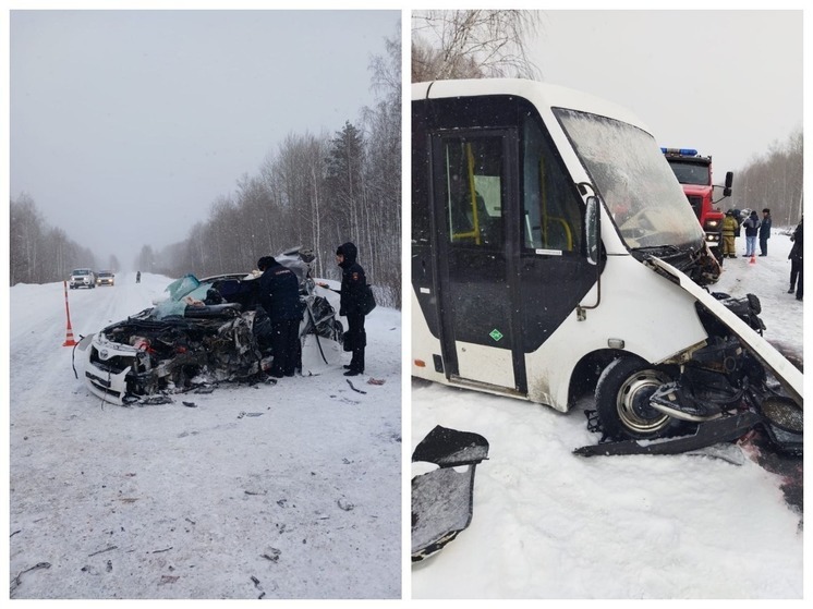 Один человек погиб в столкновении пассажирской «ГАЗели» с иномаркой в Омской области
