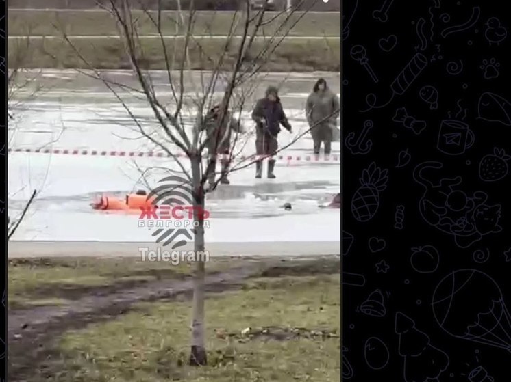 В Белгороде на Везелке спасли трех человек, провалившихся под лед