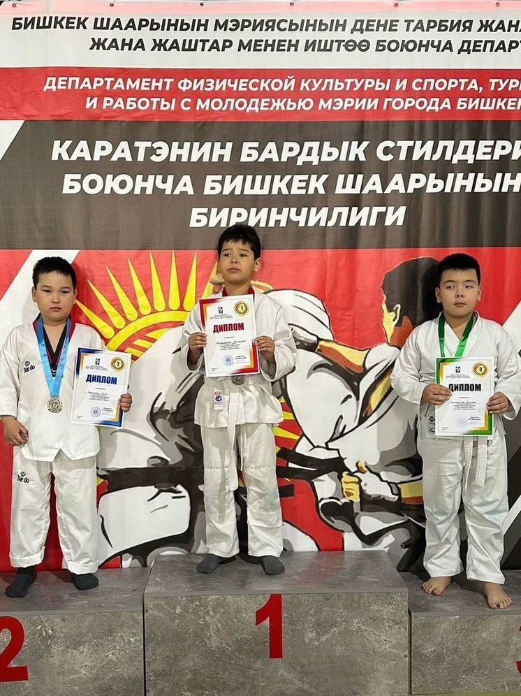 Определены победители первенства города Бишкек по всестилевому каратэ