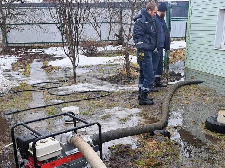В Курске из-за грунтовых и талых вод в зоне подтопления оказался ряд домов в САО