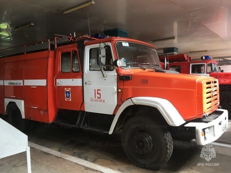 В Десногорске сгорела покрасочная камера