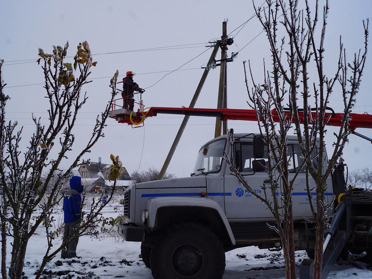 В Курской области ледяной дождь создал угрозу поражения электрическим током