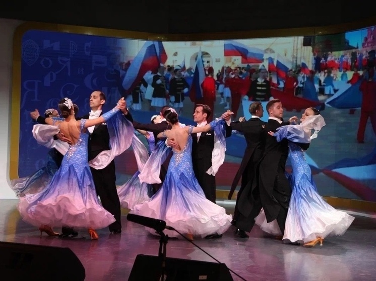Липецкий ансамбль бального танца «Гармония» выступил в Москве