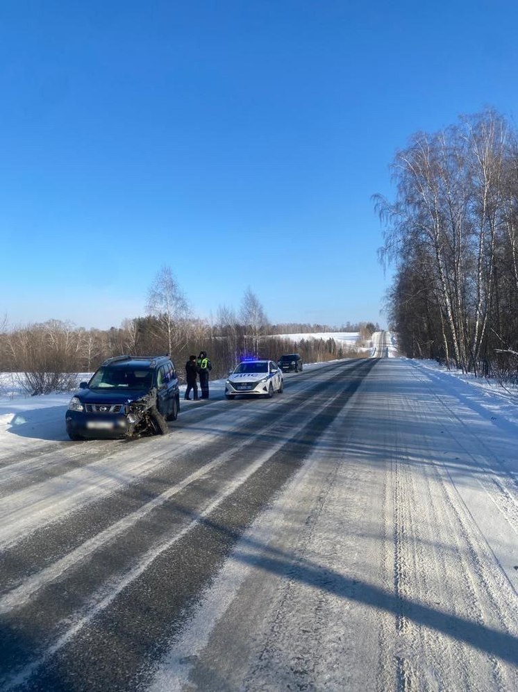 Две иномарки столкнулись лоб в лоб в Томском районе