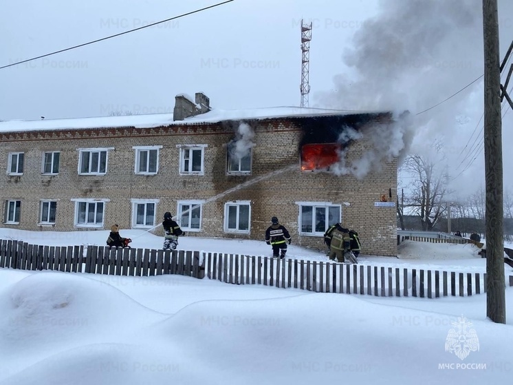 Под Киржачом сгорела квартира в многоквартирном доме