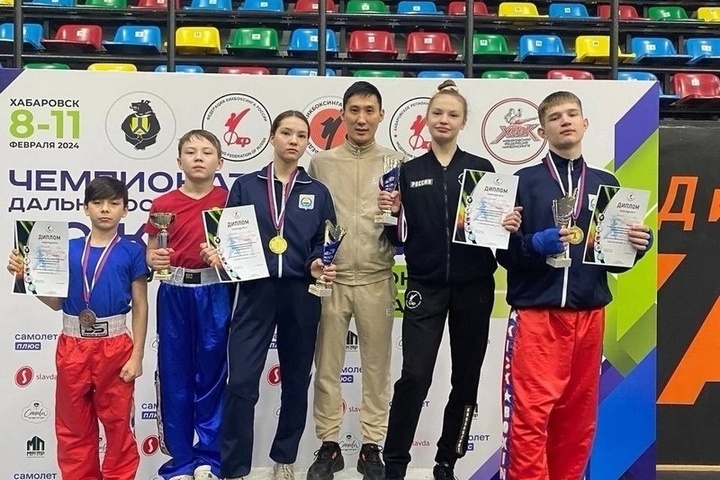 Buryatia took 6 gold medals at the Far Eastern Federal District Kickboxing Championship
