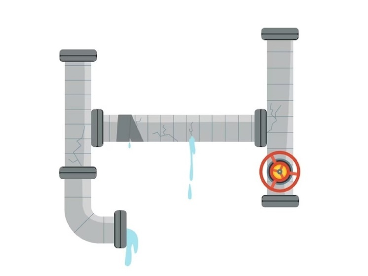 В поселке на севере Карелии затопило подвал здания, где находится почта