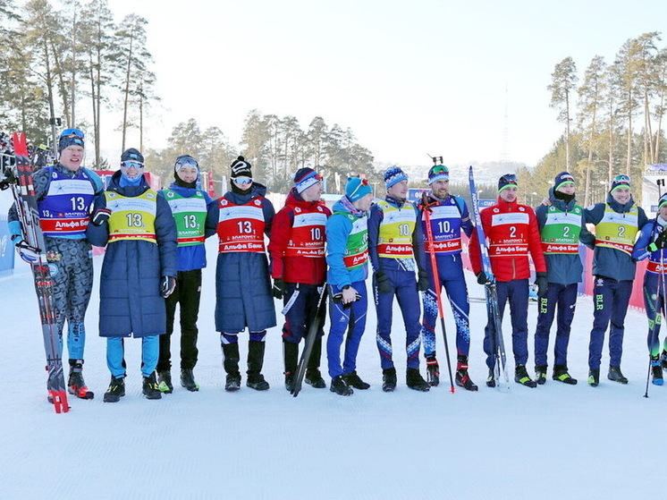 Ямальская сборная выиграла мужскую биатлонную эстафету на всероссийской спартакиаде