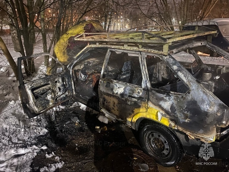 18 февраля в Костроме сгорел автомобиль