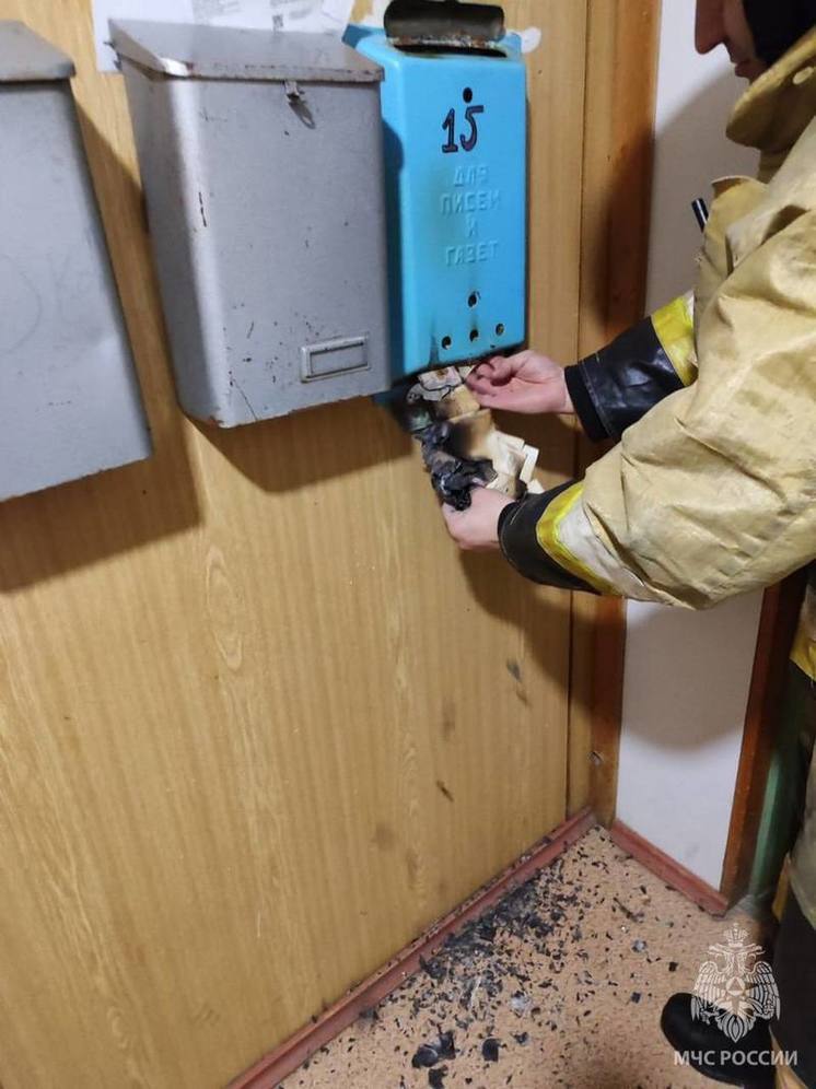 В Муравленко неизвестные подожгли бумагу в почтовом ящике и чуть не спалили дом