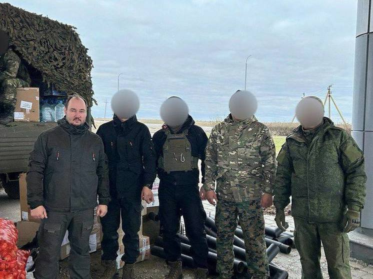Астраханский губернатор передал гуманитарную помощь дивизиону «Лотос»