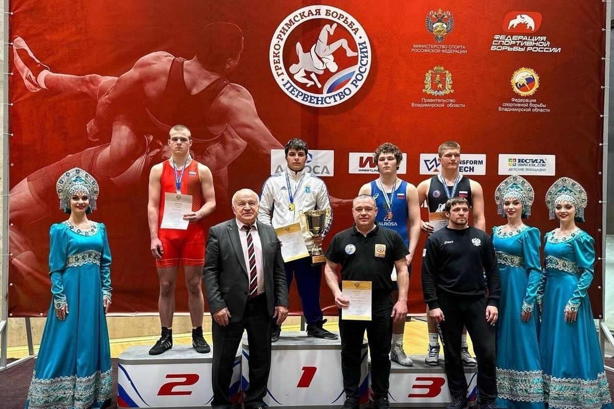 A young wrestler from Gubkinsky won gold at the Russian championship