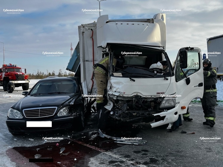 В Губкинском водитель пострадал в тройном ДТП с грузовиками