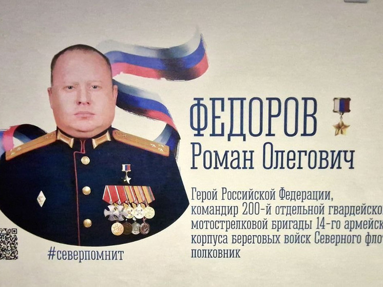 Мурал в честь героя Романа Федорова открыли в Видяевской школе