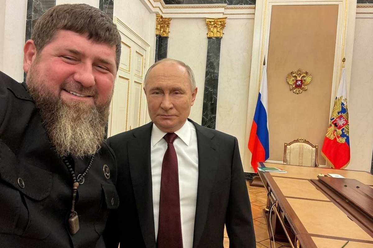 Kadyrov published a selfie with Putin: reported on the development of Chechnya