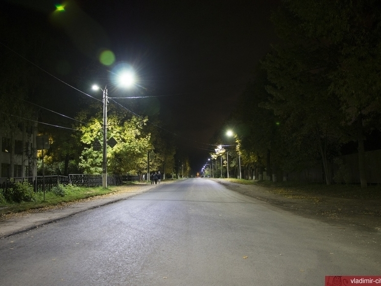 На ковровских улицах недосчитались фонарей