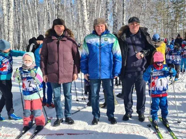 В Доволенском районе Новосибирской области прошли соревнований по лыжным гонкам