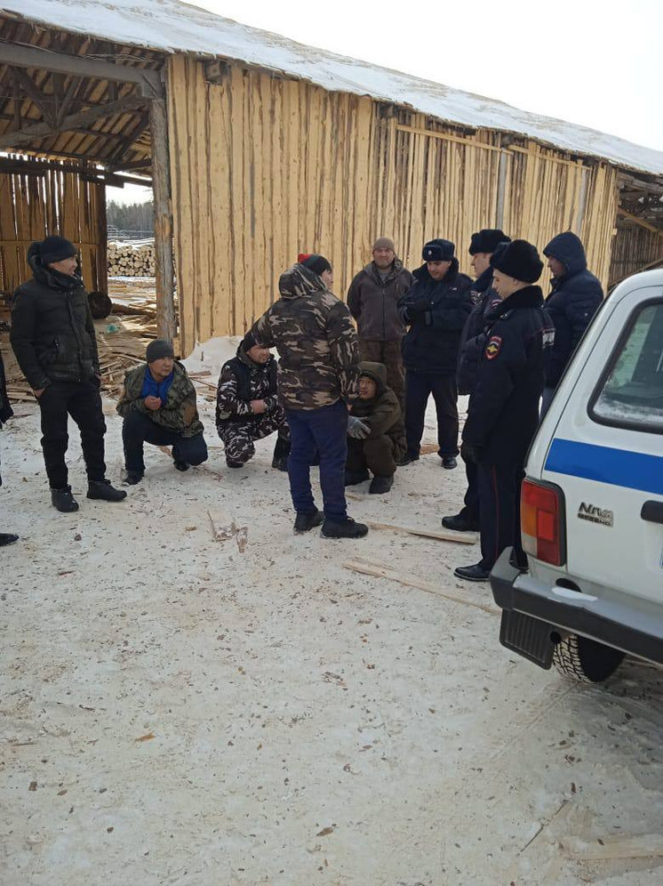 На лесопилках Иланского района задержали 25 мигрантов