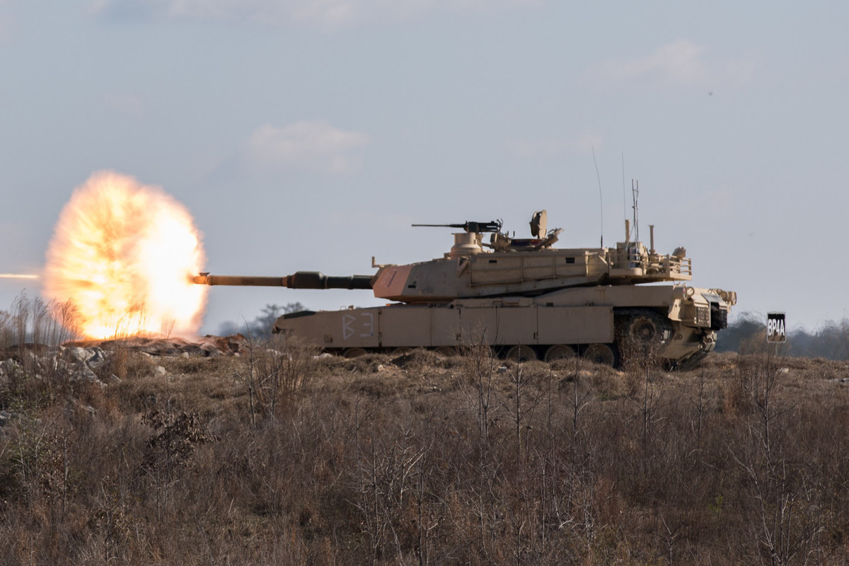 American Abrams tanks spotted for the first time in the Northern Military District zone